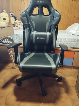 Silla Gamer Oversteel Negra y Gris