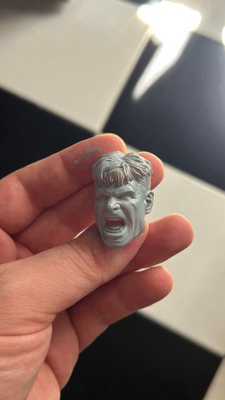 RED HULK gritando cabeza custom marvel legends