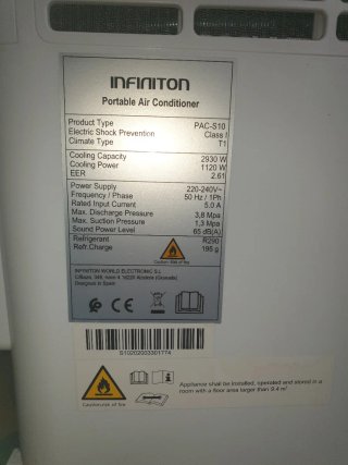 Aire Acondicionado Portátil INFINITON