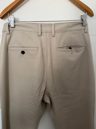 Pantalón Zara Talla 38 Beige Traje