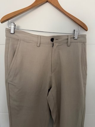 Pantalón Zara Talla 38 Beige Traje