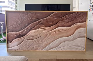 Cuadro abstracto grande 100 × 200 cm con marco