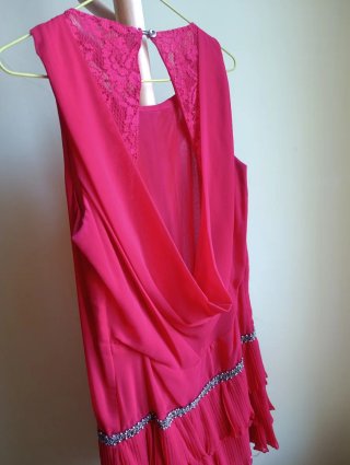Vestido fiesta Belyzza rosa talla M