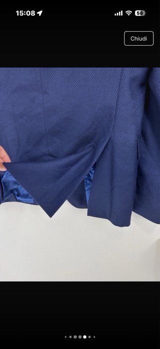 Blazer Fratelli Cerruti Lana Blu Taglia L
