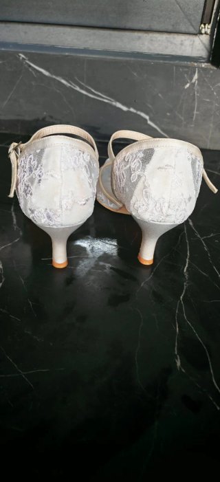 Zapatos de Novia Encaje y Tacon