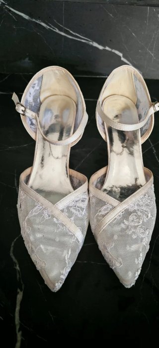 Zapatos de Novia Encaje y Tacon