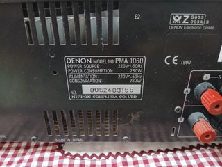 Denon PMA-1060 revisado, 105 W, phono MM/MC