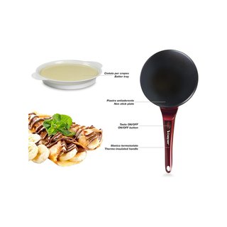 Beper BT.710Y crepera eléctrica práctica cocina