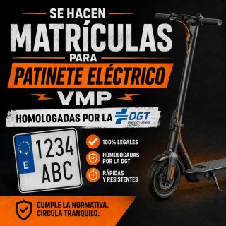 Matrícula Patinete Eléctrico