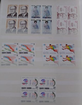 Lote sellos Andorra 1978-1986