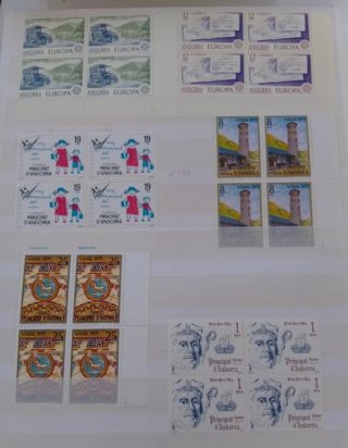 Lote sellos Andorra 1978-1986