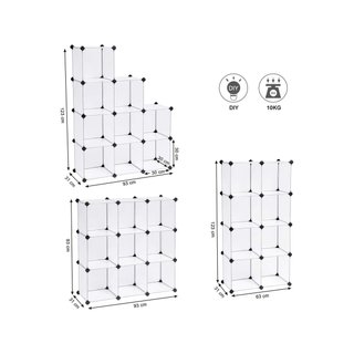 - SONGMICS LPC115S estantería modular plástico 9