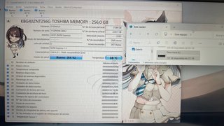 SSD M.2 256GB Kioxia 84% salud