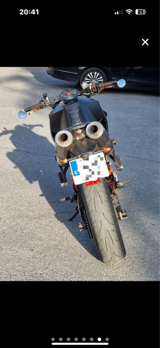 KTM 990R Super Duke Naked Negra/Naranja