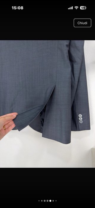 Blazer Cool Code Lana Grigio Azzurro Taglia L