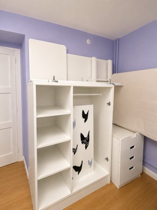 Estructura Cama-Escritorio IKEA Blanca