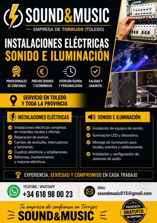 Instalaciones eléctricas de sonido e iluminación