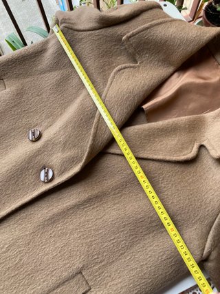 Abrigo Lana Vintage Beige Mujer