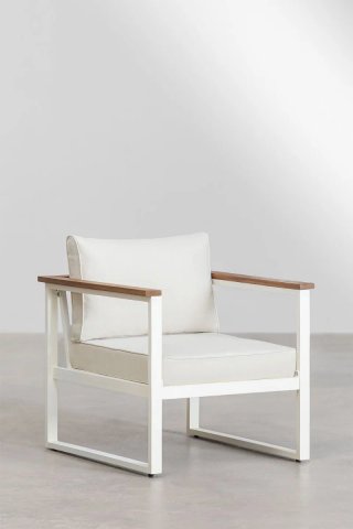 Sillón de jardín en aluminio Lipov