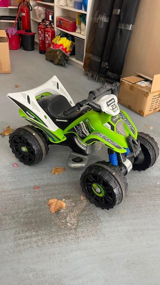 Quad Kawasaki Eléctrico Infantil Verde