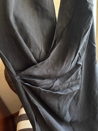 Vestido Zara Halter Espalda Descubierta Negro