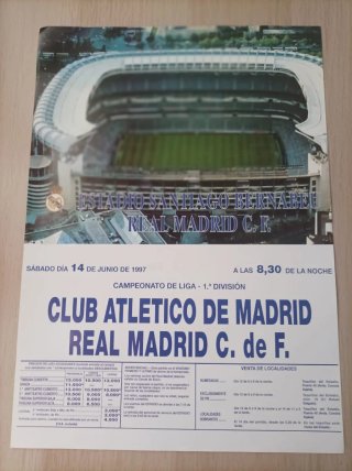 Cartel Semifinal Champions League 1998
