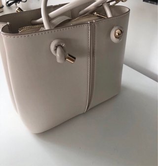 Bolso Zara Blanco/Beige