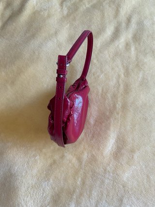 Bolso de hombro Zara rosa brillante
