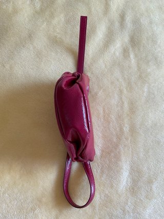 Bolso de hombro Zara rosa brillante