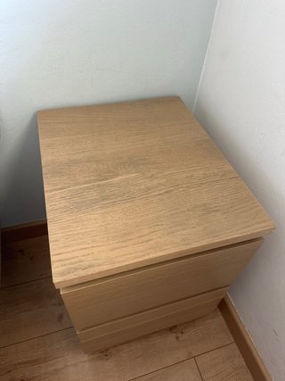 Mesita de noche Ikea Malm madera