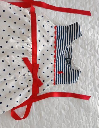 Vestido Polo Ralph Lauren bebé niña, talla 18 mese