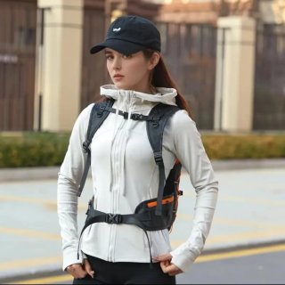 Mochila Unisex Negra y Naranja