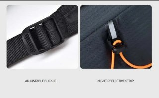 Mochila Unisex Negra y Naranja