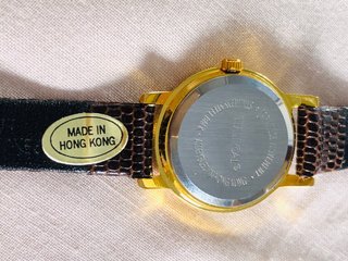 Reloj vintage Espíritu Santo Dorado y Marrón