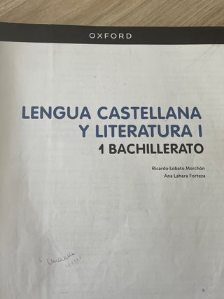 Libro de texto lengua castellana y literatura 1