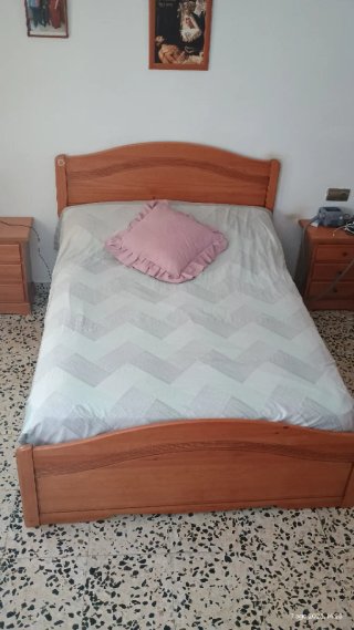 Dormitorio Matrimonio Madera SIN colchón.