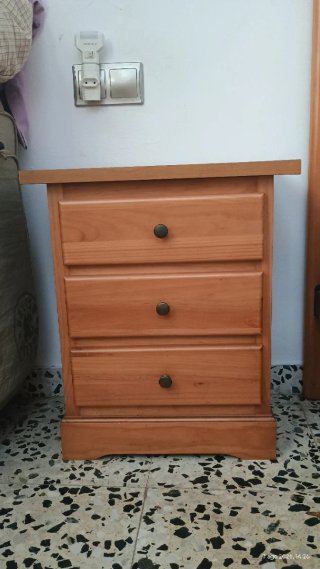Dormitorio Matrimonio Madera SIN colchón.