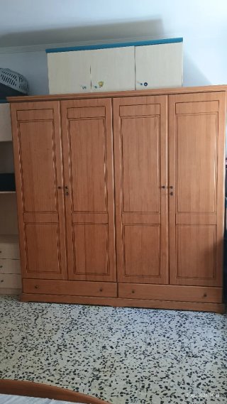 Dormitorio Matrimonio Madera SIN colchón.