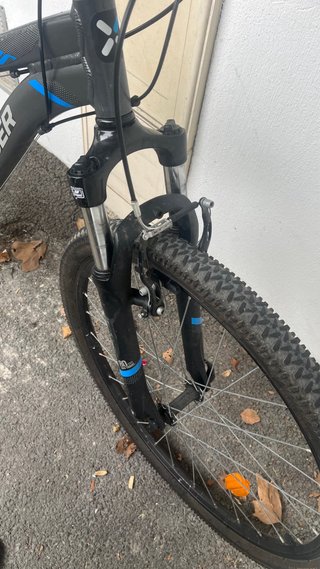 Bicicleta Rockrider ST 100 Gris/Azul
