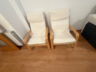 Sillón Ikea Madera Beige