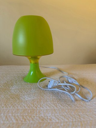 Lámpara verde estilo seta
