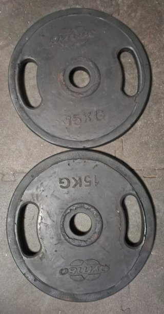 2 Discos Olímpicos 15kg 50mm