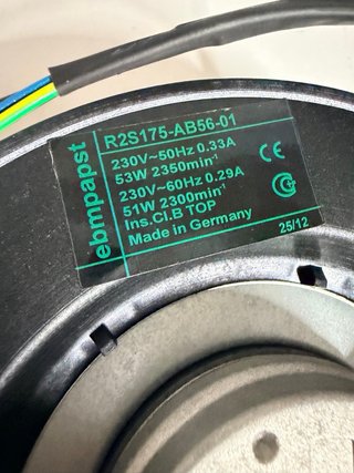 Ventilador Centrífugo R2S175-AB56-56
