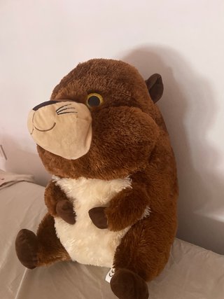 Peluche Castor Marrón Suave