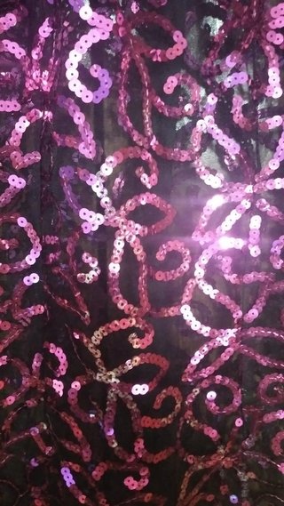 Vestido Qipao lentejuelas morado