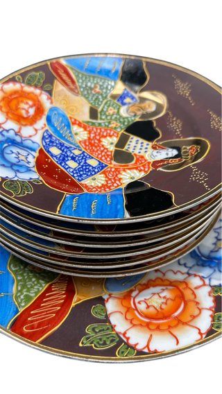 Servizio dolce Imari Giappone 7 pezzi