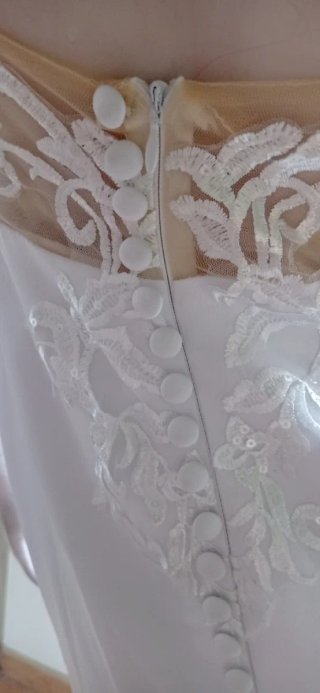 Vestido de Novia Blanco con Bordado