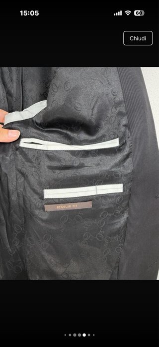 Blazer S.Oliver nero righe lana L