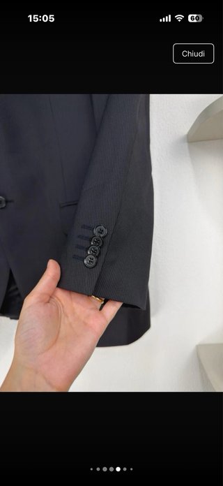 Blazer S.Oliver nero righe lana L