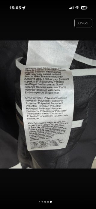 Blazer S.Oliver nero righe lana L